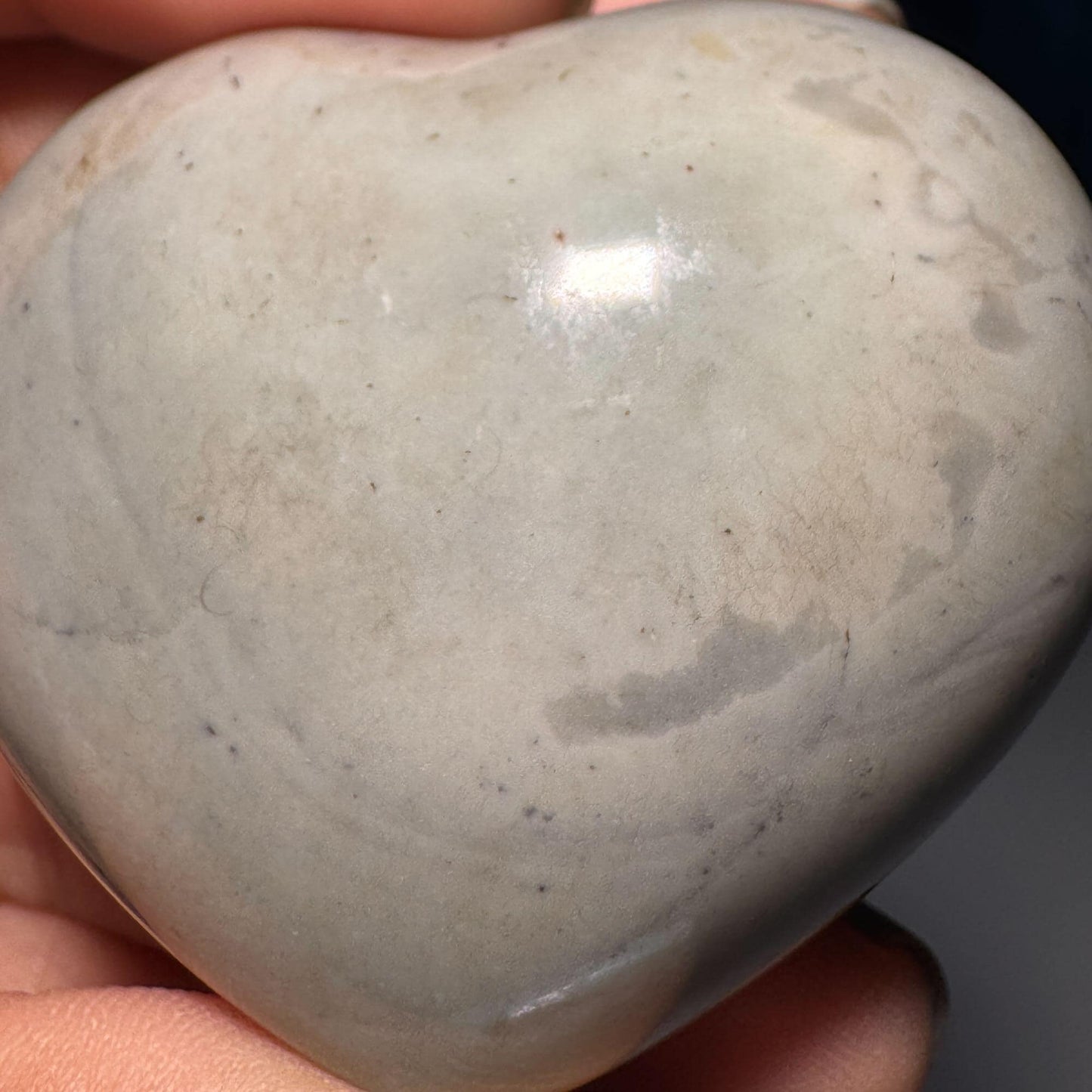 Mini Polychrome Jasper heart | 1 5/8" tall | 71 grams | Desert Jasper | stand included