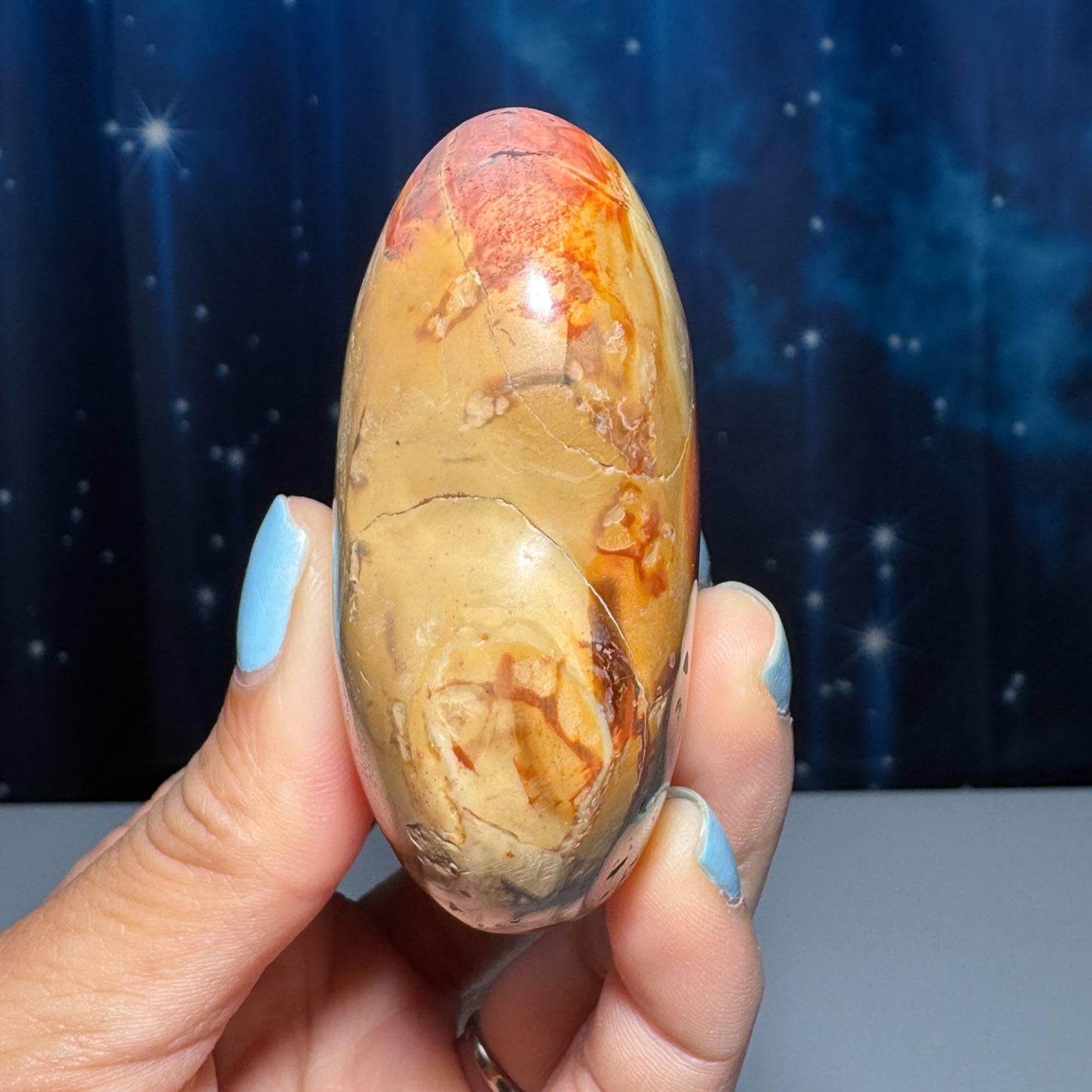 Polychrome Jasper heart | 2 3/8" tall | 156 grams | stand included | Desert Jasper