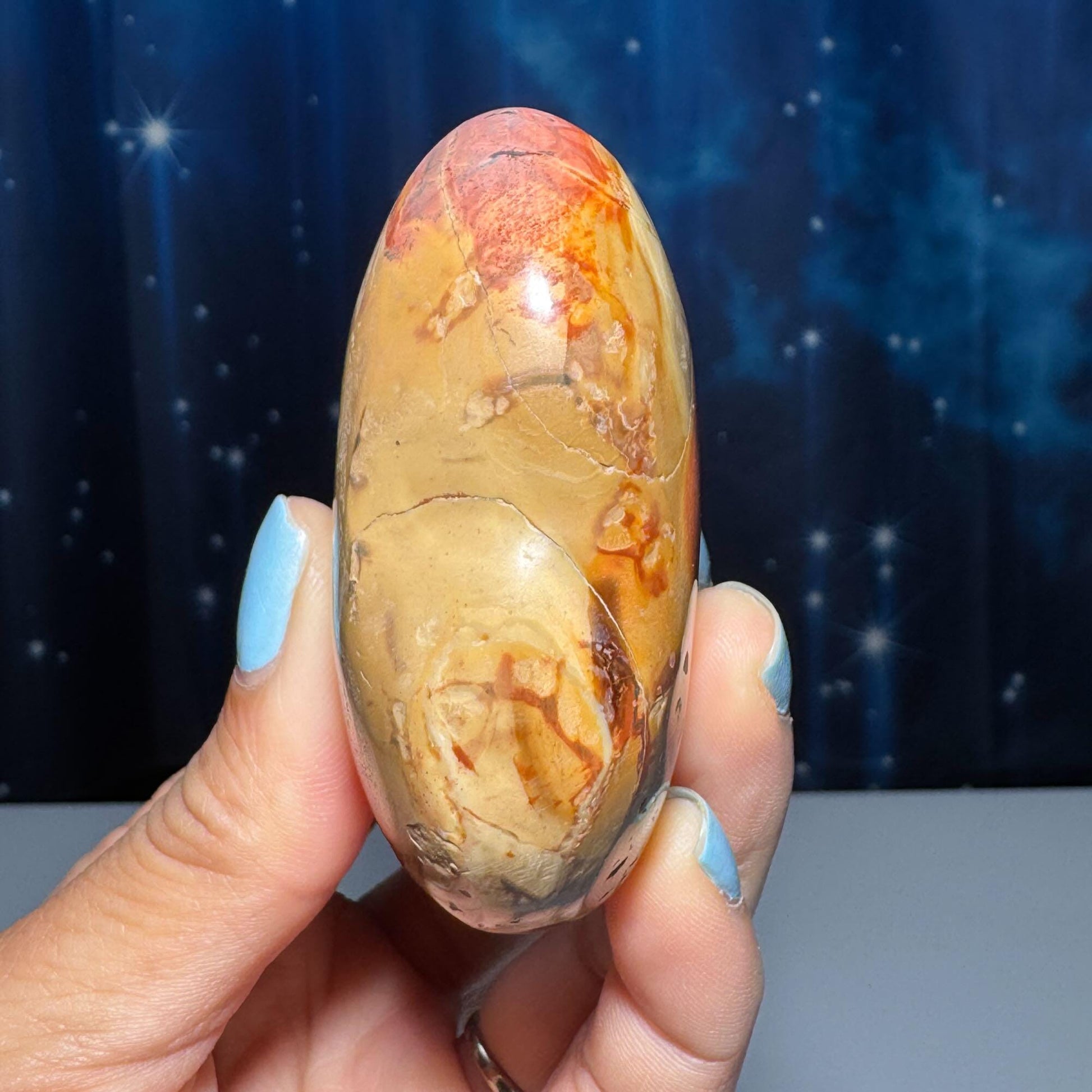 Polychrome Jasper heart | 2 3/8" tall | 156 grams | stand included | Desert Jasper