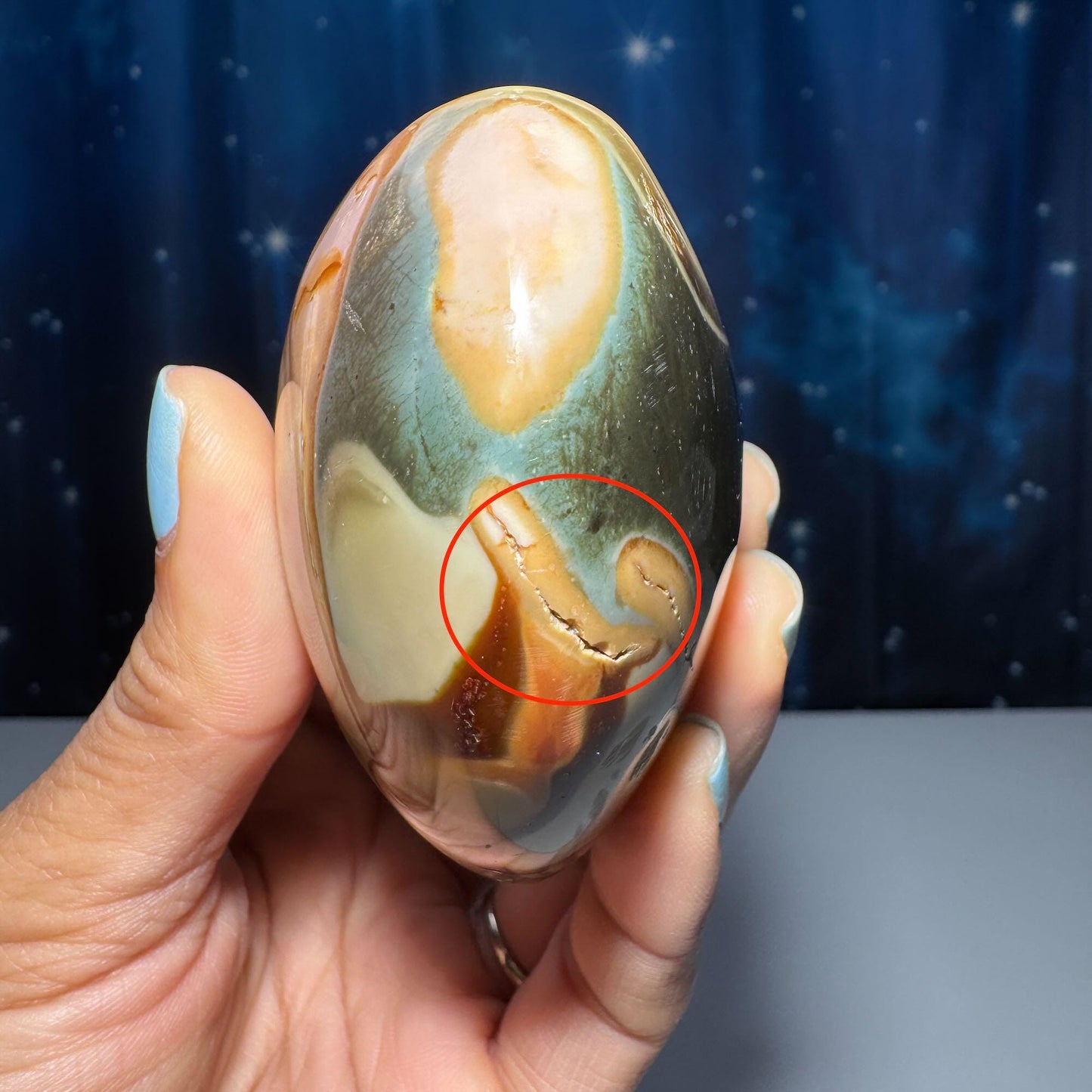 Polychrome Jasper heart | 2 3/4” tall | 301 grams | Damage Discount | stand included | Desert Jasper
