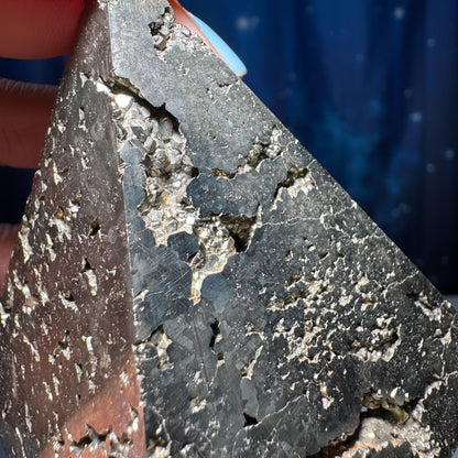 Peruvian Pyrite pyramid | 2 5/8” tall | 422 grams | cubic Pyrite