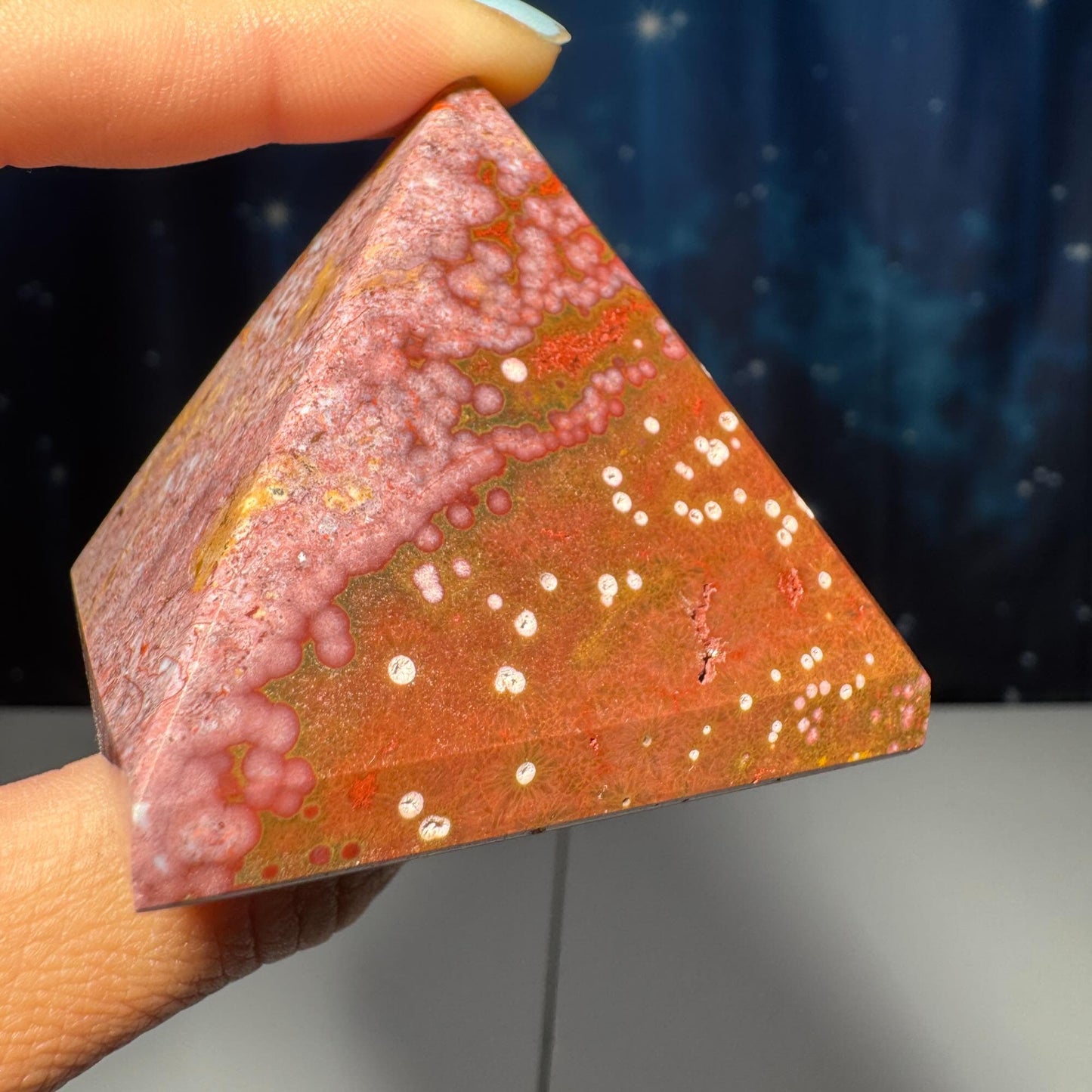 Sea Jasper pyramid | 1 7/8” long | 136 grams