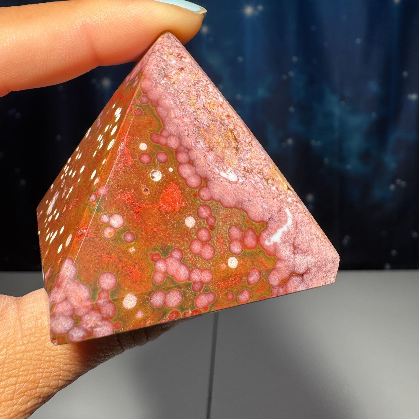 Sea Jasper pyramid | 1 7/8” long | 136 grams