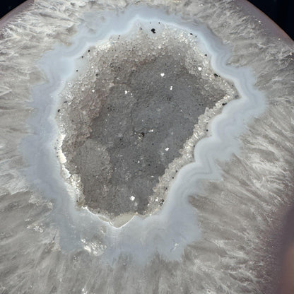 XL Agate Geode | 6” long | 1.939 kilograms | NO PAIR | mini rainbows