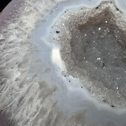 XL Agate Geode | 6” long | 1.939 kilograms | NO PAIR | mini rainbows