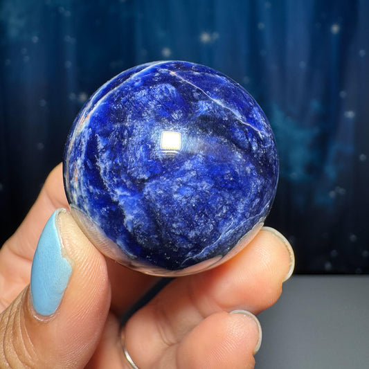 Sodalite sphere | 36mm | 60 grams | stand included