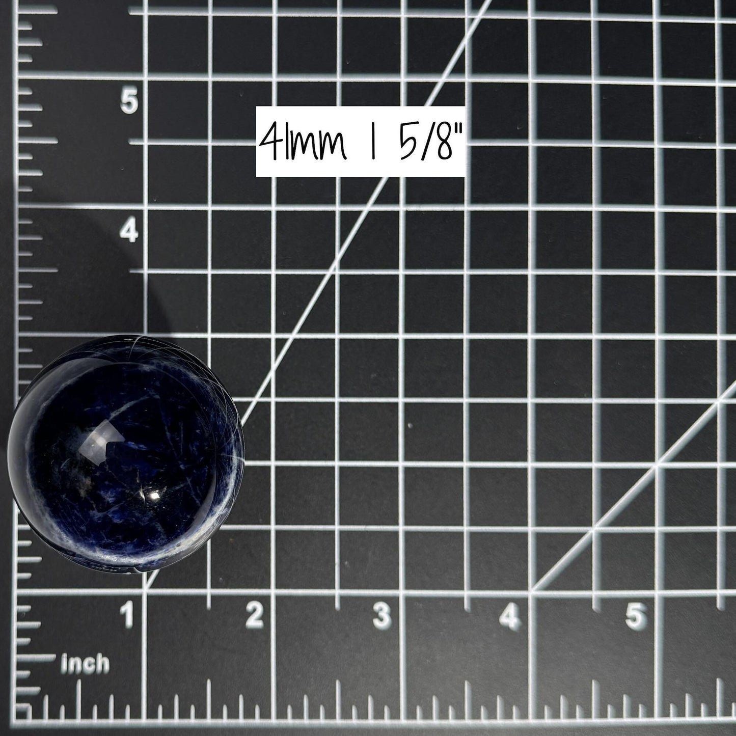 Sodalite sphere | 41mm | 88 grams | stand included