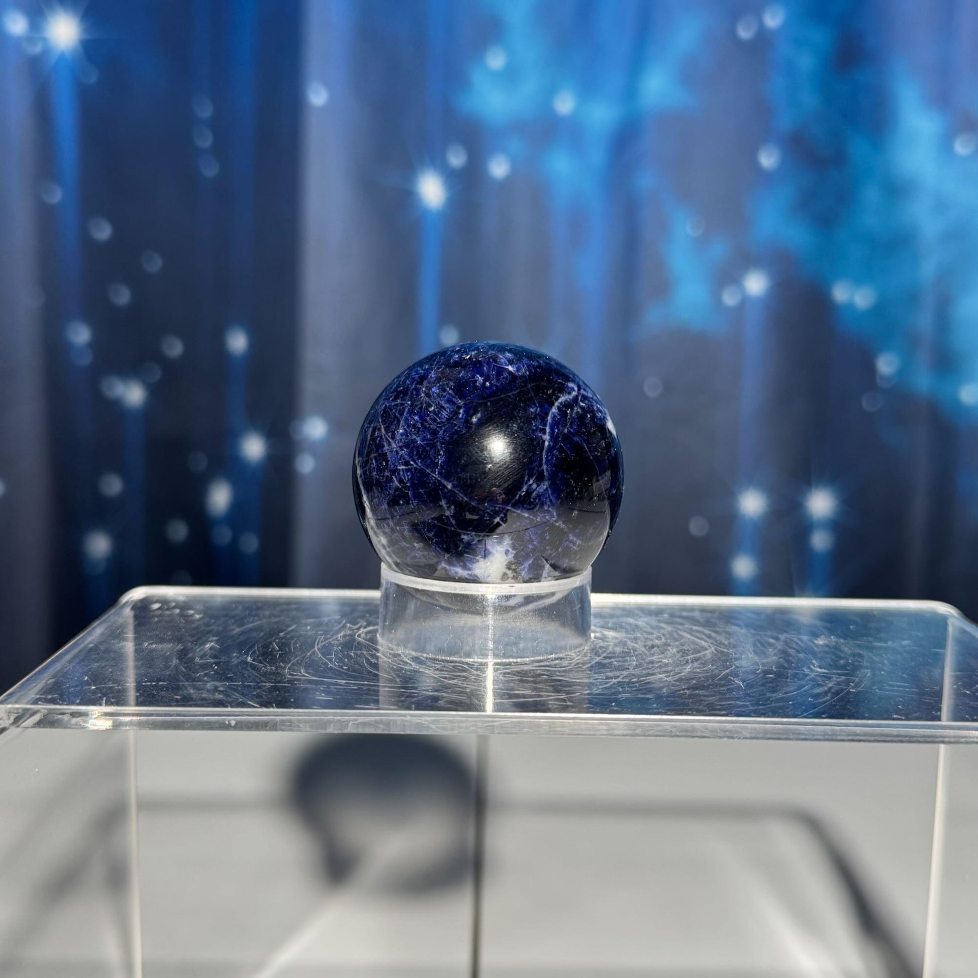 Sodalite sphere | 41mm | 88 grams | stand included