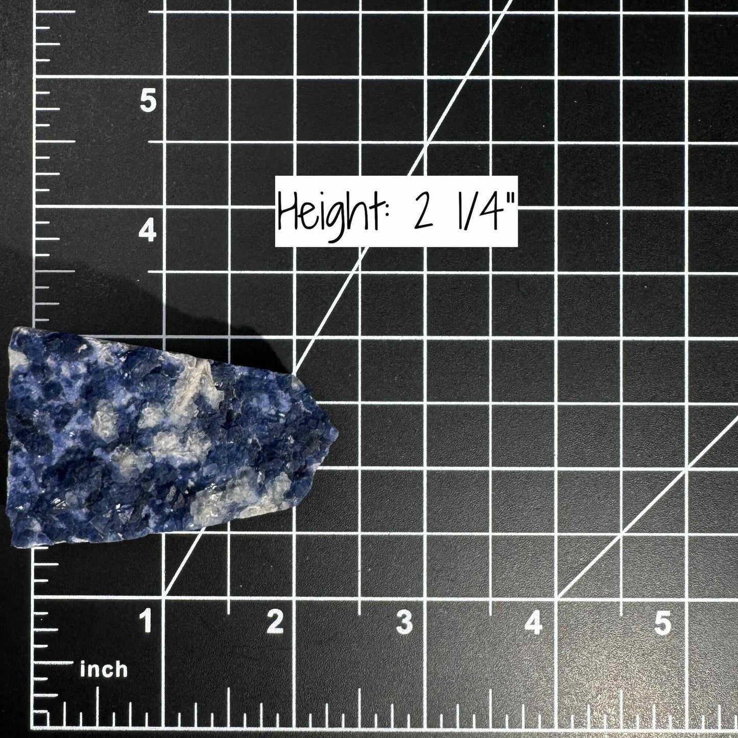 Indigo blue Fluorite raw point | 2 1/4" tall | 82 grams | raw Fluorite