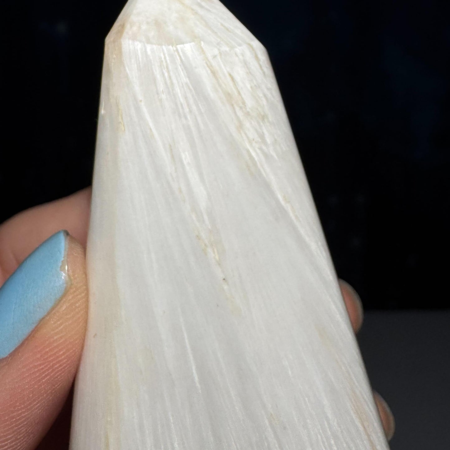 flashy Scolecite point | 2 7/8" | 125 grams | gorgeous Scolecite | Tucson find