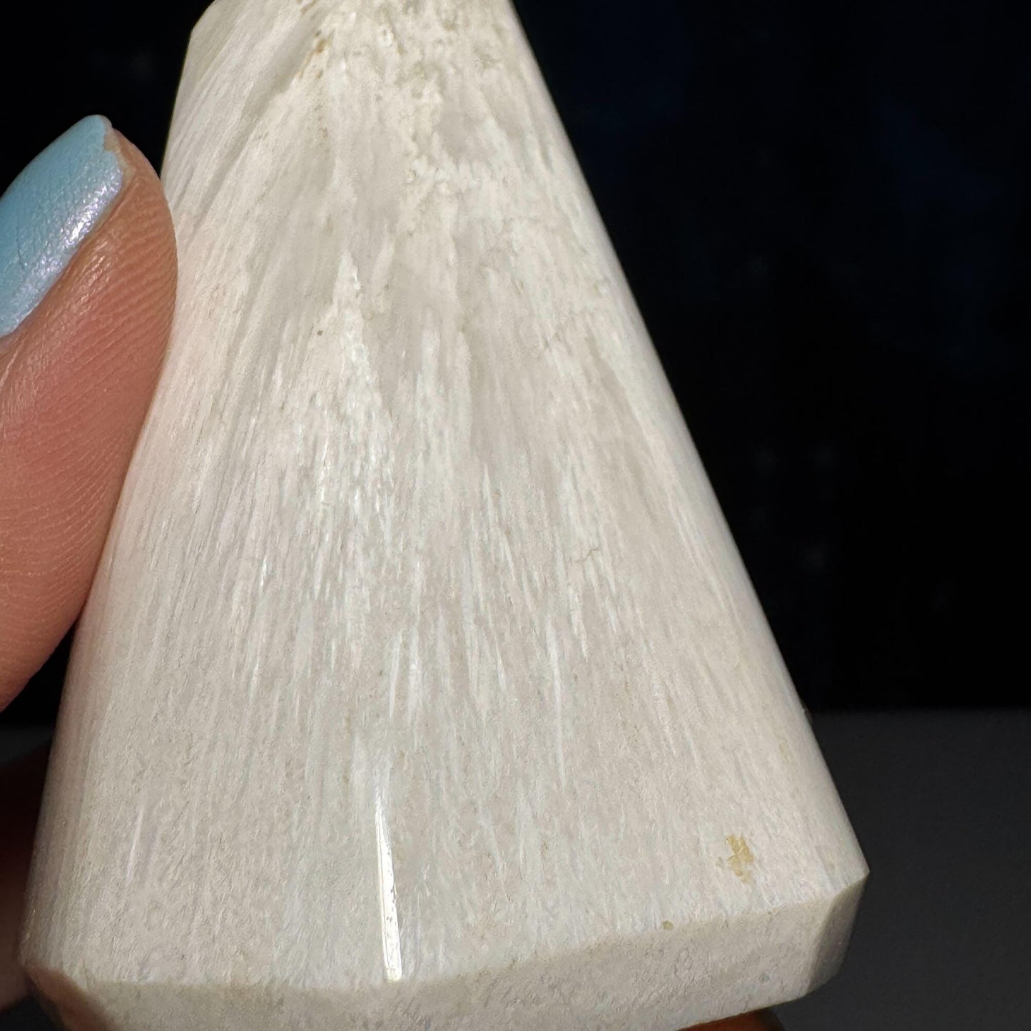 flashy Scolecite point | 2 7/8" | 125 grams | gorgeous Scolecite | Tucson find