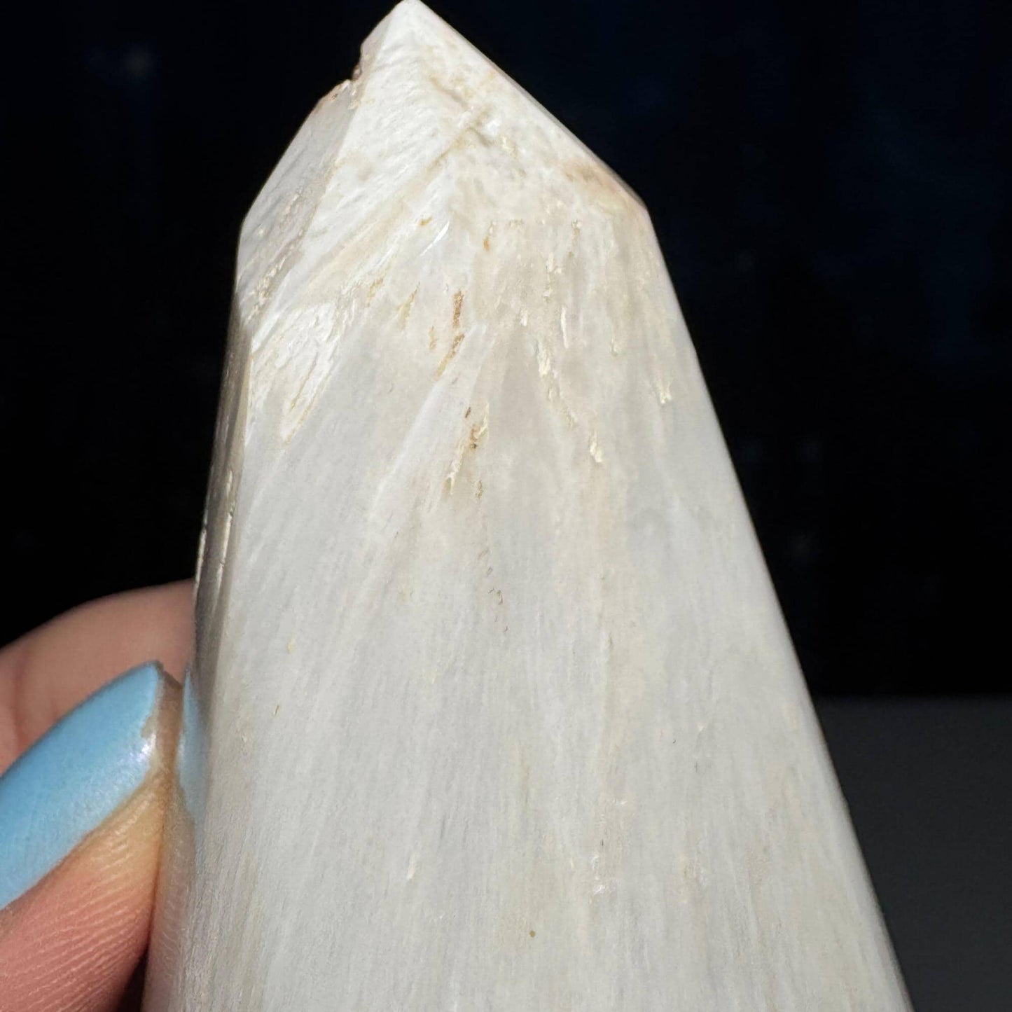 flashy Scolecite point | 2 7/8" | 125 grams | gorgeous Scolecite | Tucson find