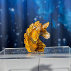 Yellow Tiger's Eye unicorn carving | 2 1/8" tall | 52 grams | flashy Tiger's Eye