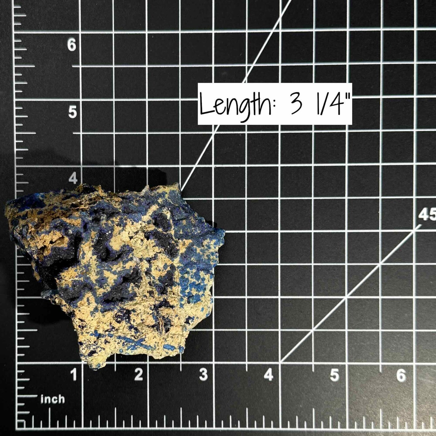Azurite specimen | 3 1/4" long | 167 grams | with a soft matrix