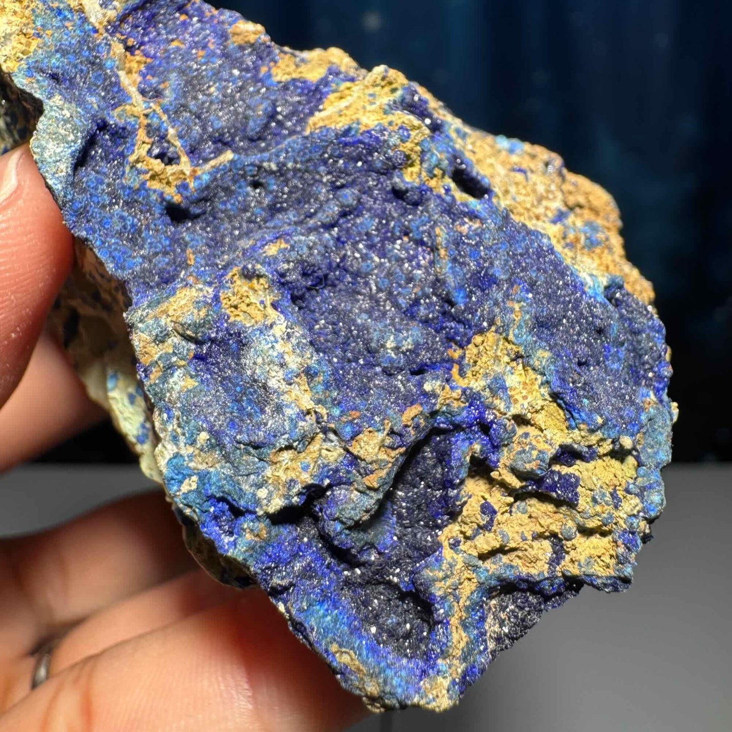 Azurite specimen | 3 1/4" long | 167 grams | with a soft matrix