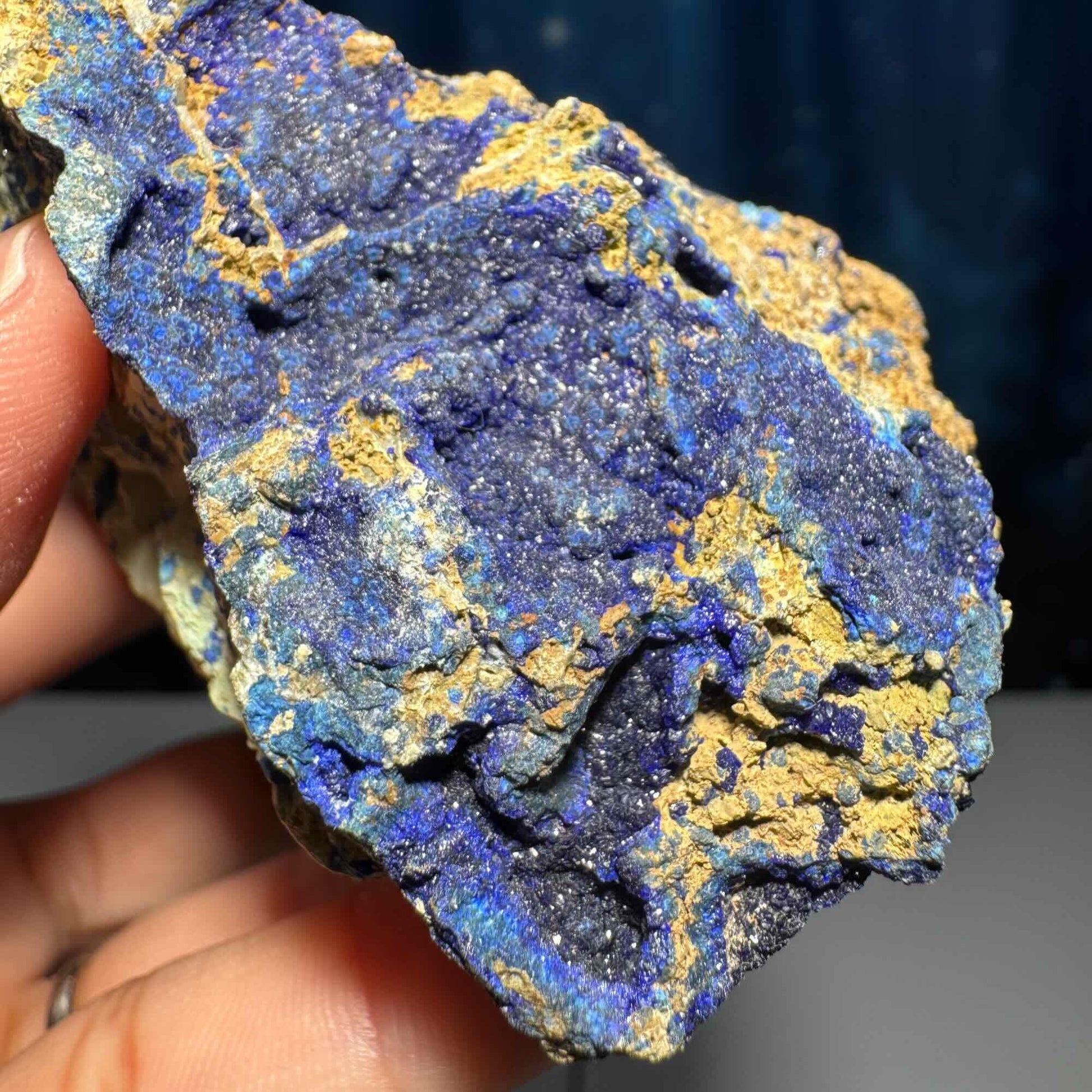 Azurite specimen | 3 1/4" long | 167 grams | with a soft matrix