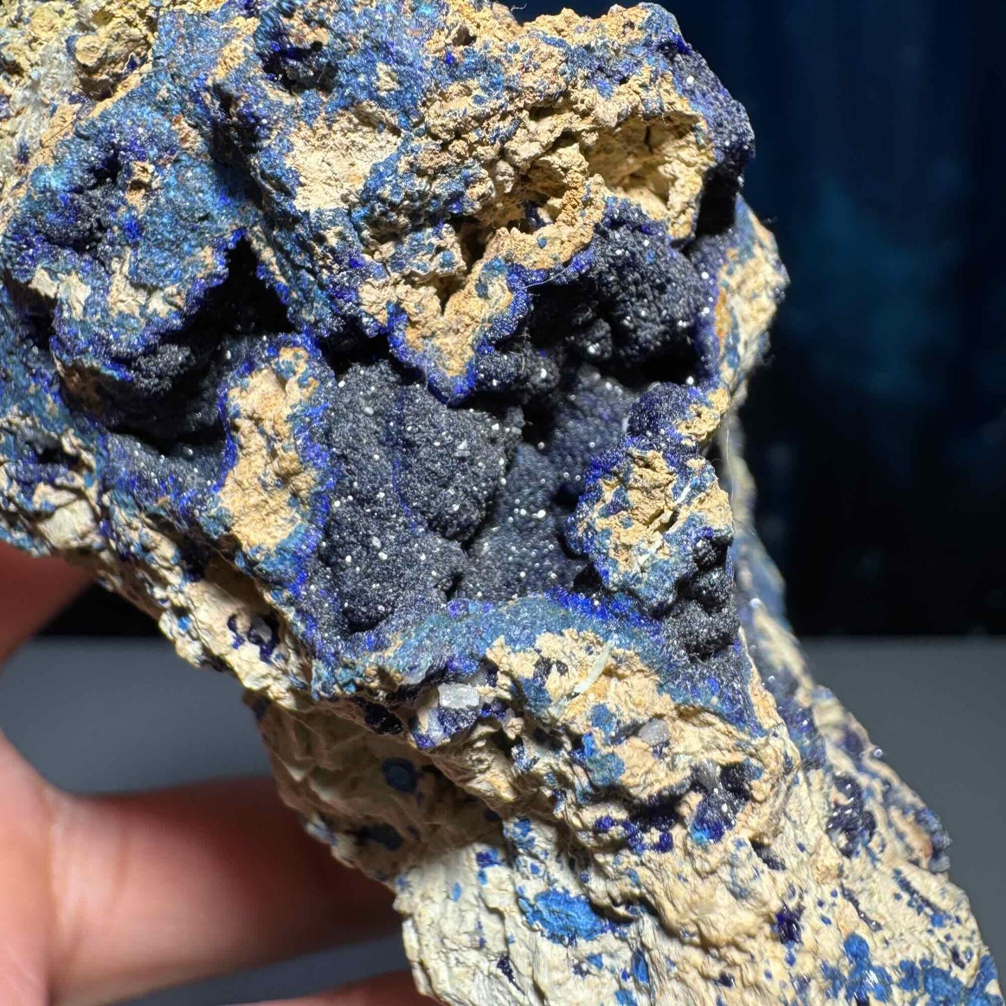 Azurite specimen | 3 1/4" long | 167 grams | with a soft matrix