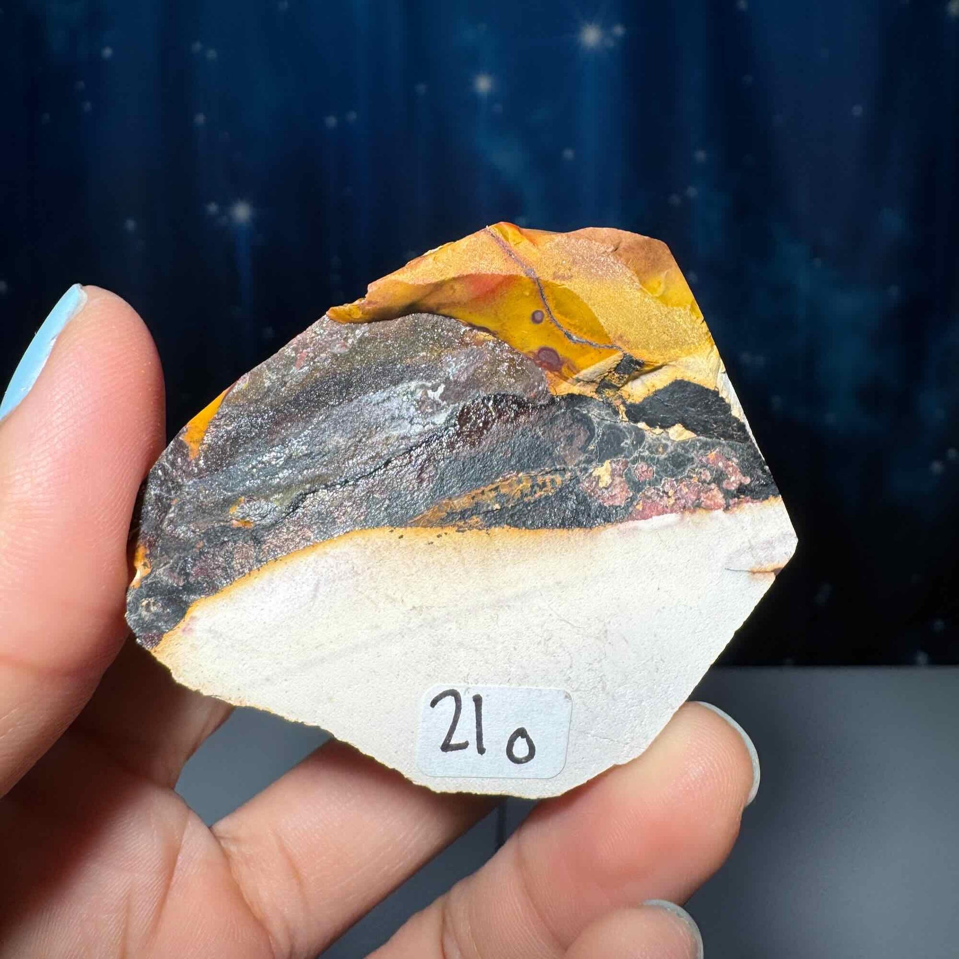 Mookaite Jasper cone | 2 3/8” tall | 82 grams | Mookaite point | Damage Discount