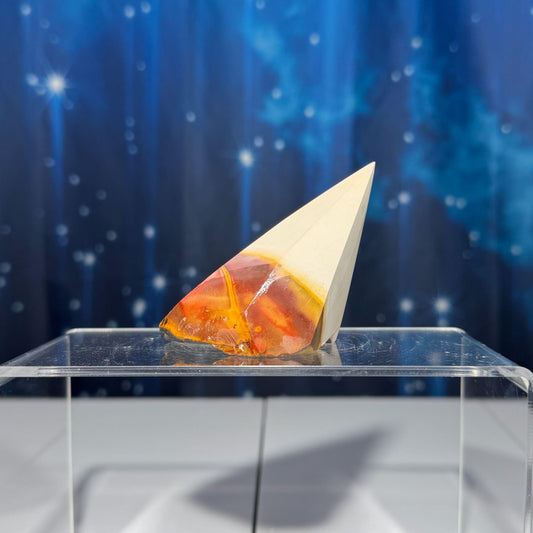 Mookaite Jasper cone | 2 3/8” tall | 82 grams | Mookaite point | Damage Discount