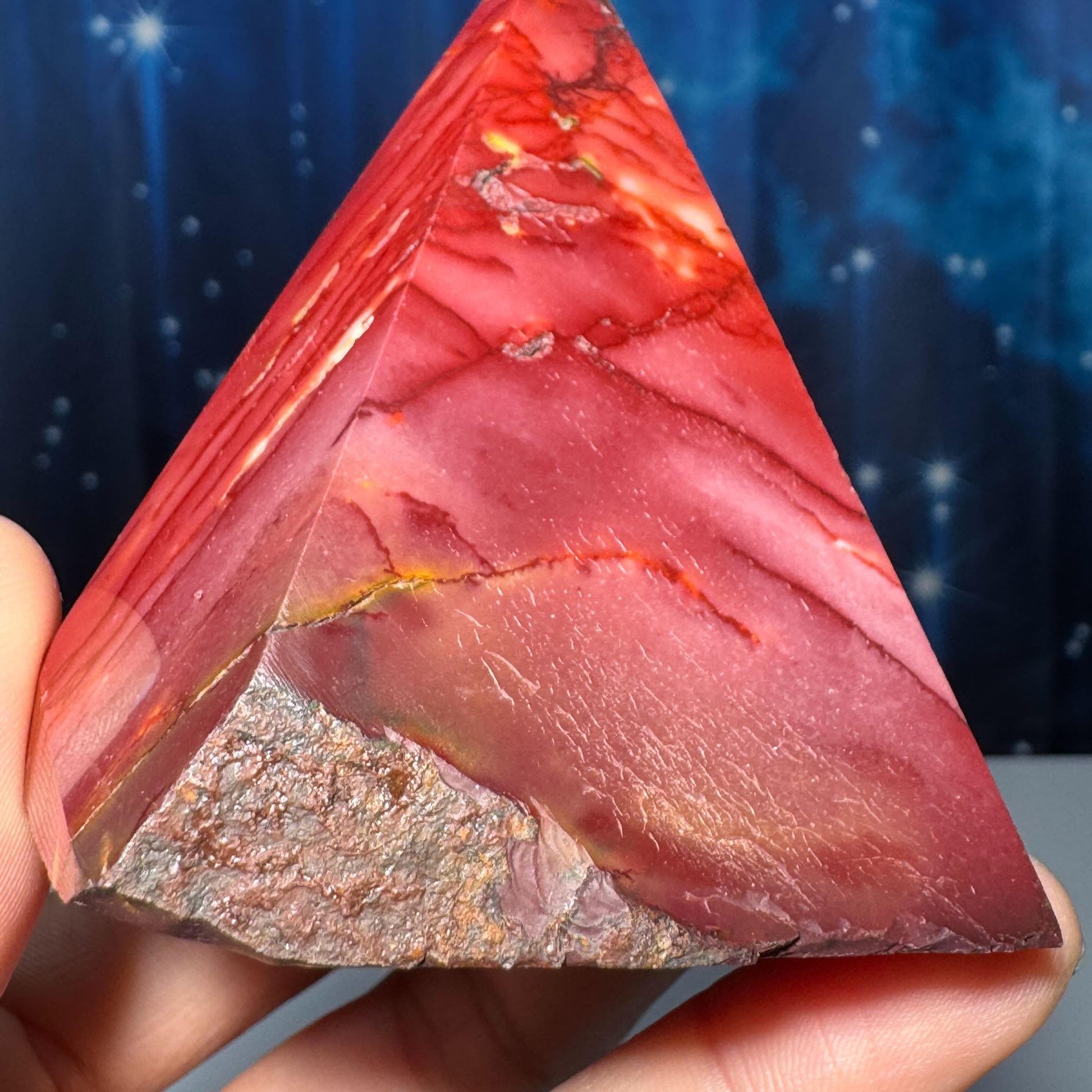 Mookaite Jasper cone | 2 7/8” tall | 196 grams | Mookaite point