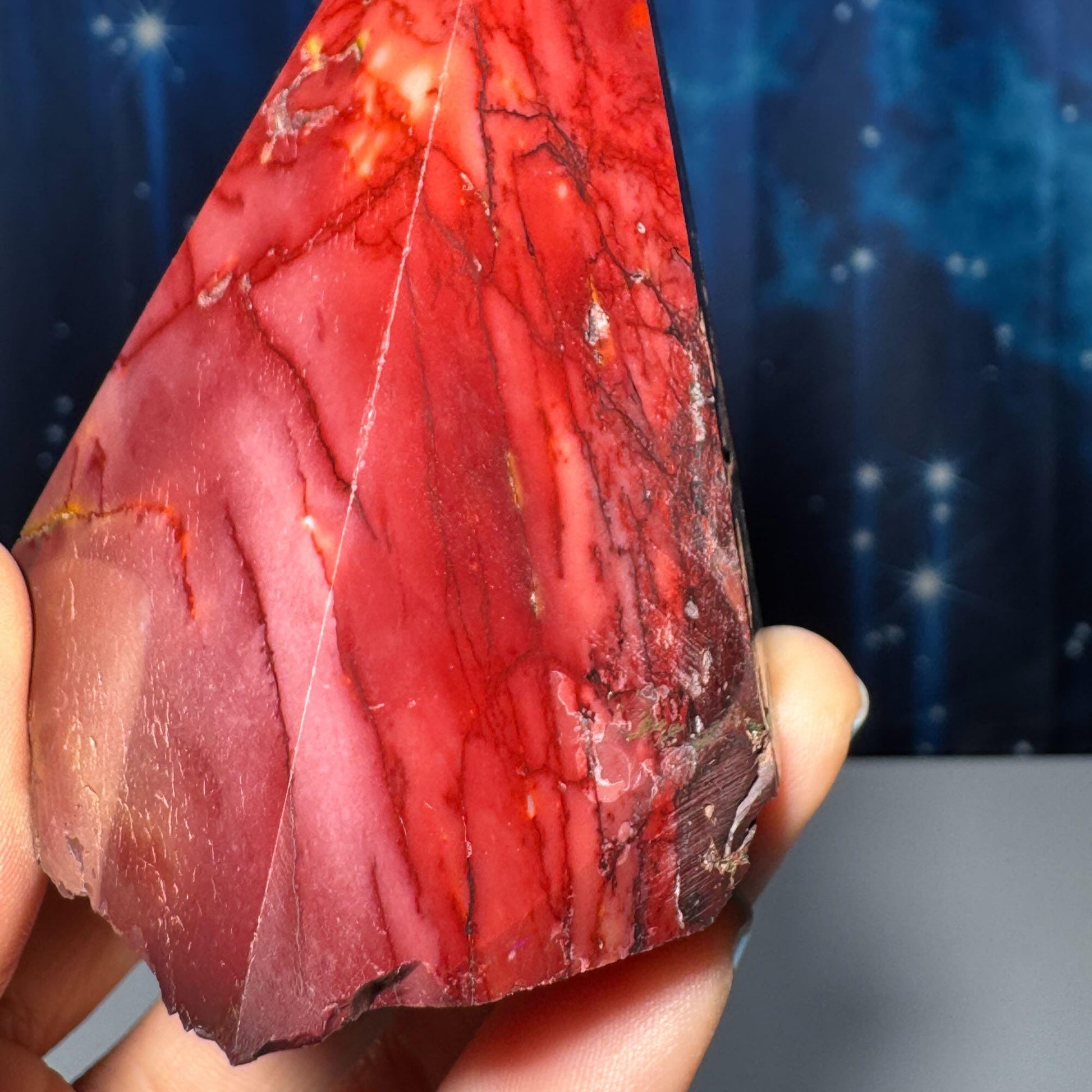 Mookaite Jasper cone | 2 7/8” tall | 196 grams | Mookaite point