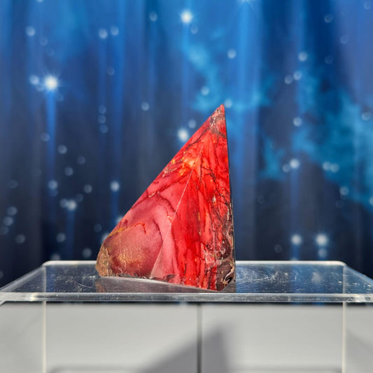 Mookaite Jasper cone | 2 7/8” tall | 196 grams | Mookaite point