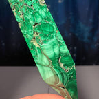 Malachite DT | 4 1/4" long | 76 grams | genuine Malachite | natural Malachite | double termination | Damage Discount
