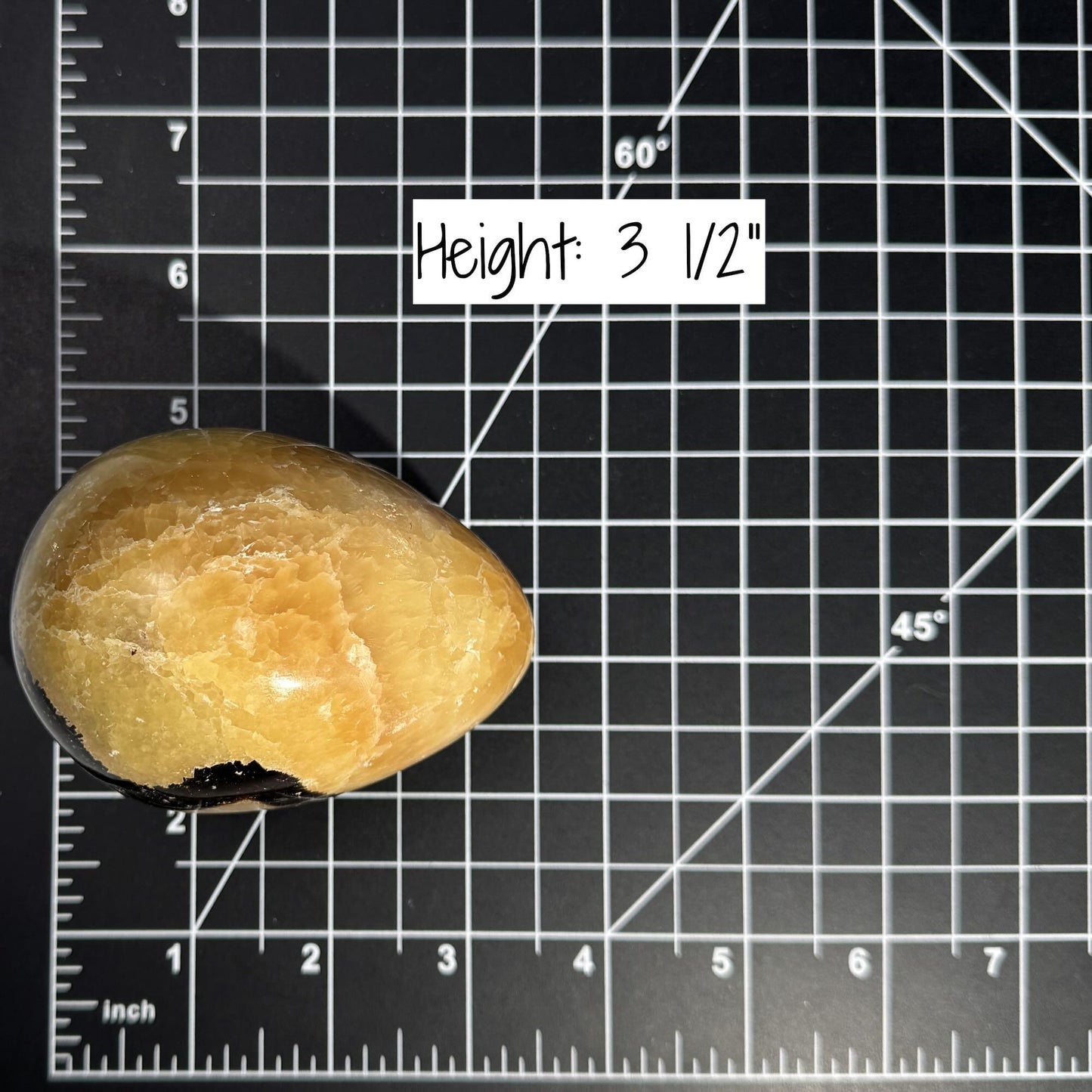 Septarian Egg | 3 1/2” tall | 459 grams | Damage Discount | stand included | UV reactive