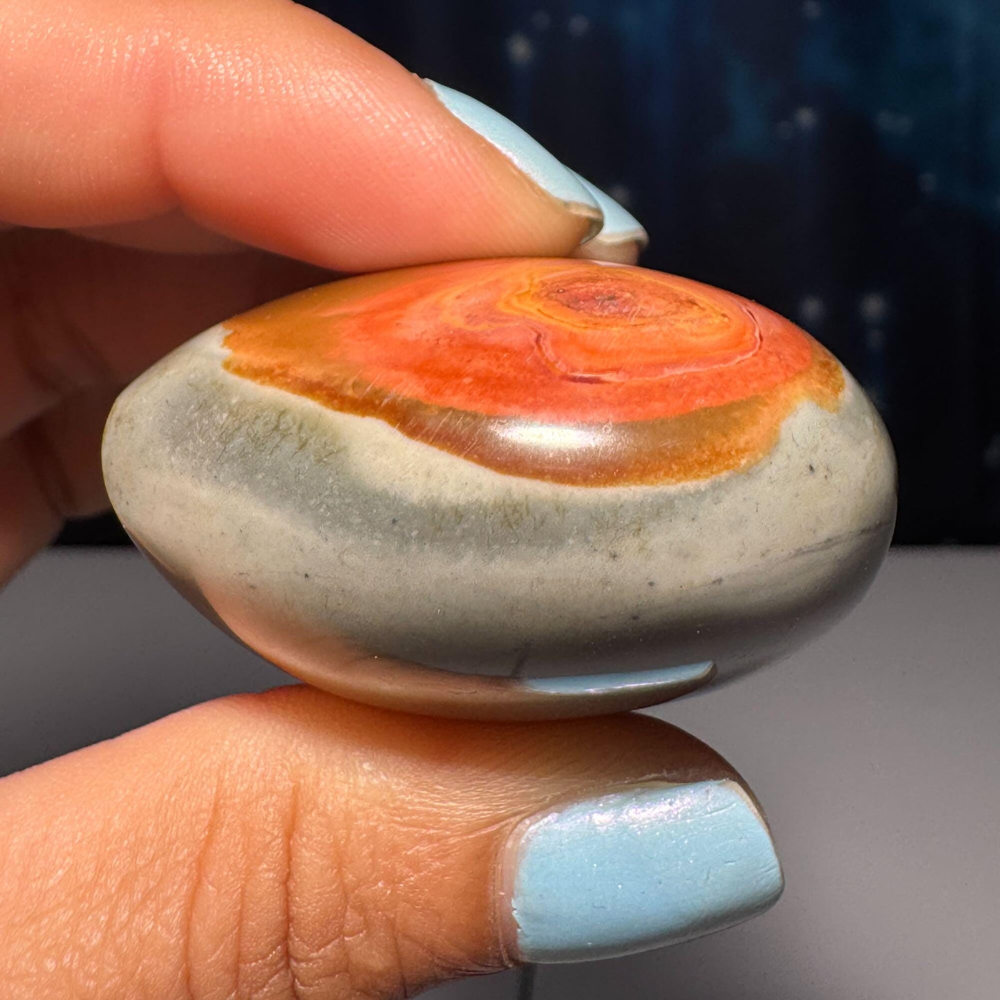Mini Polychrome Jasper heart | 1 5/8" tall | 71 grams | Desert Jasper | stand included