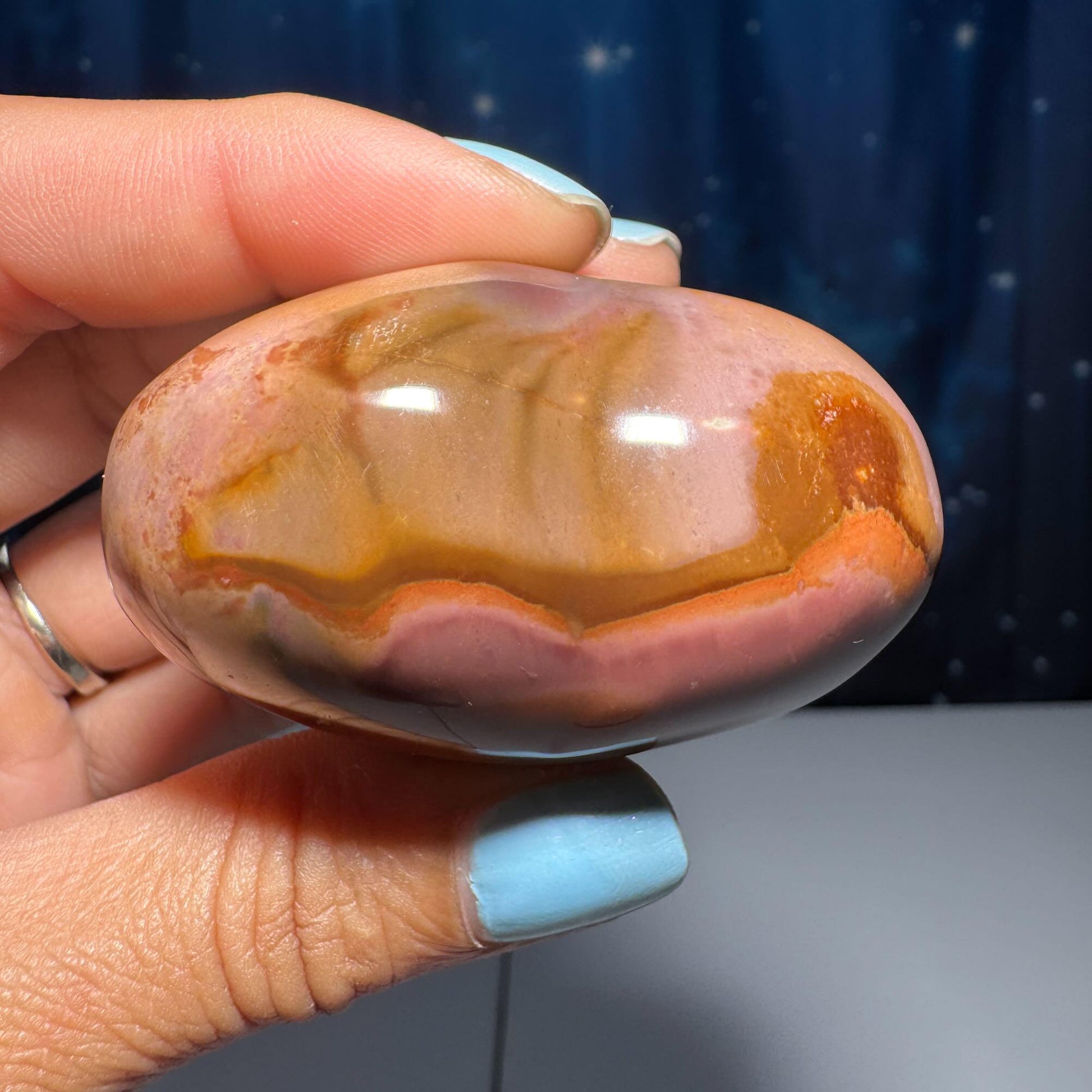 Polychrome Jasper heart | 2" tall | 136 grams | stand included | Desert Jasper