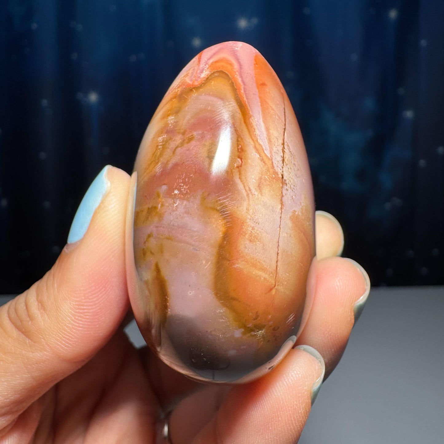 Polychrome Jasper heart | 2" tall | 136 grams | stand included | Desert Jasper