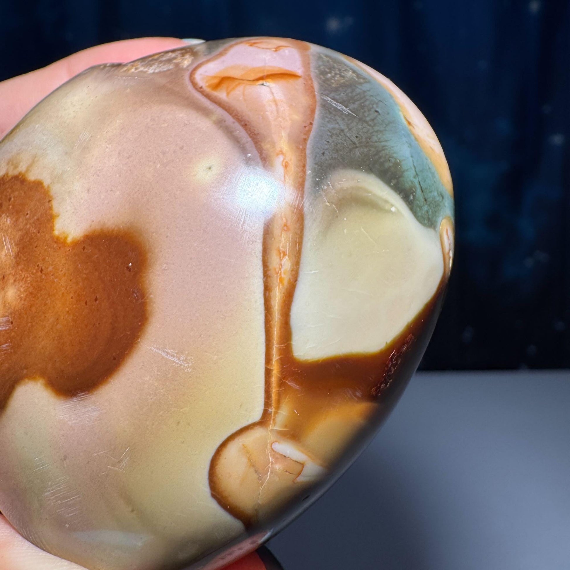 Polychrome Jasper heart | 2 3/4” tall | 301 grams | Damage Discount | stand included | Desert Jasper