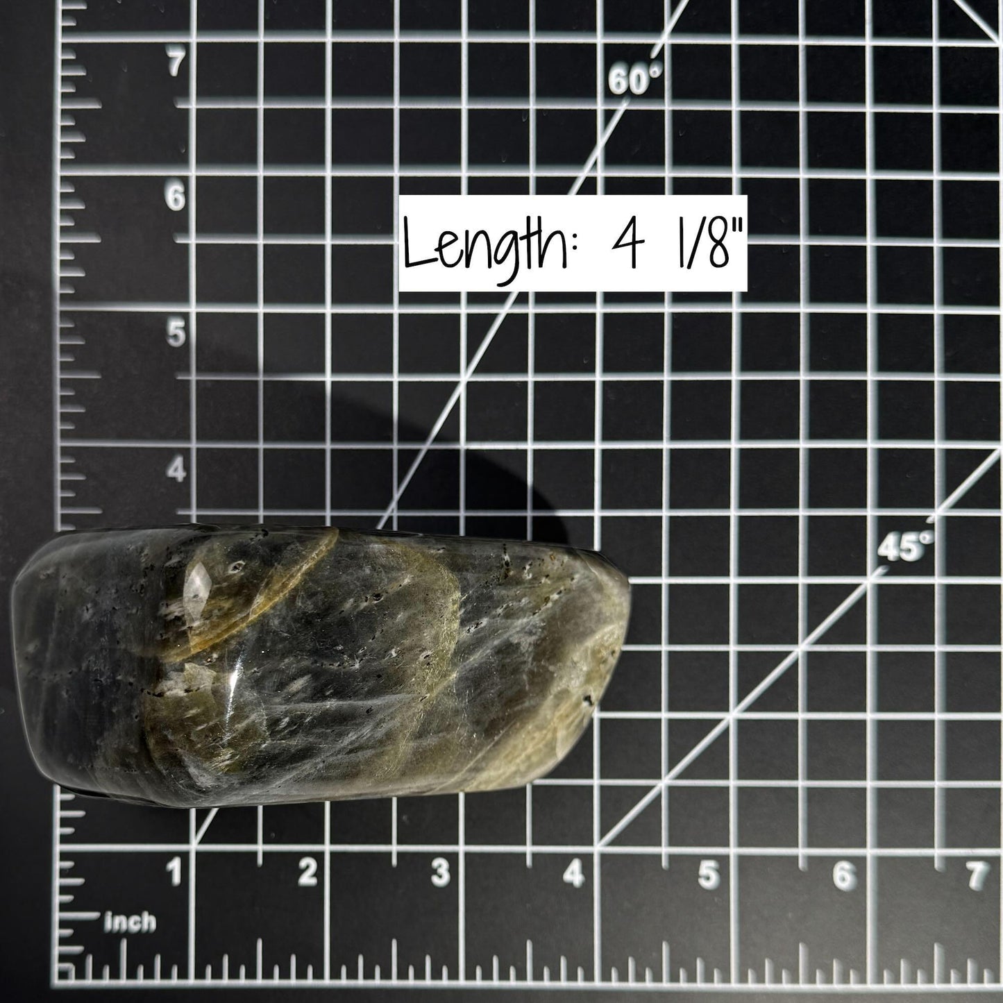 Labradorite free form | 4 1/8" long | 499 grams | dual flash | purple flash | pink flash | orange flash | blue flash