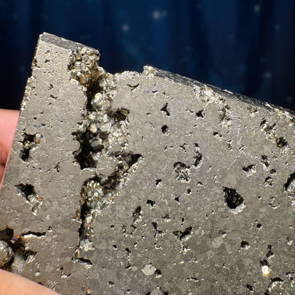 Peruvian Pyrite pyramid | 2 5/8” tall | 422 grams | cubic Pyrite