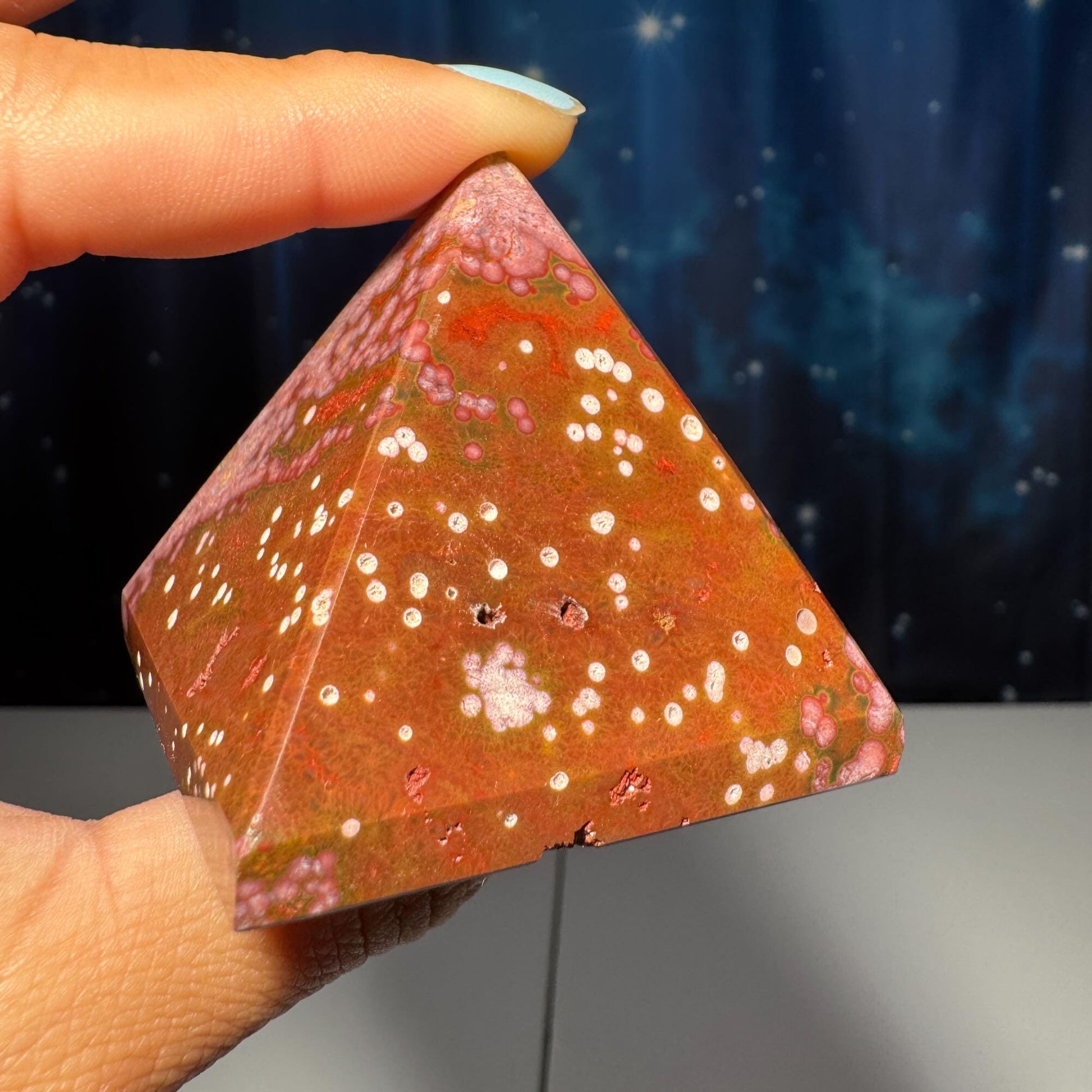 Sea Jasper pyramid | 1 7/8” long | 136 grams