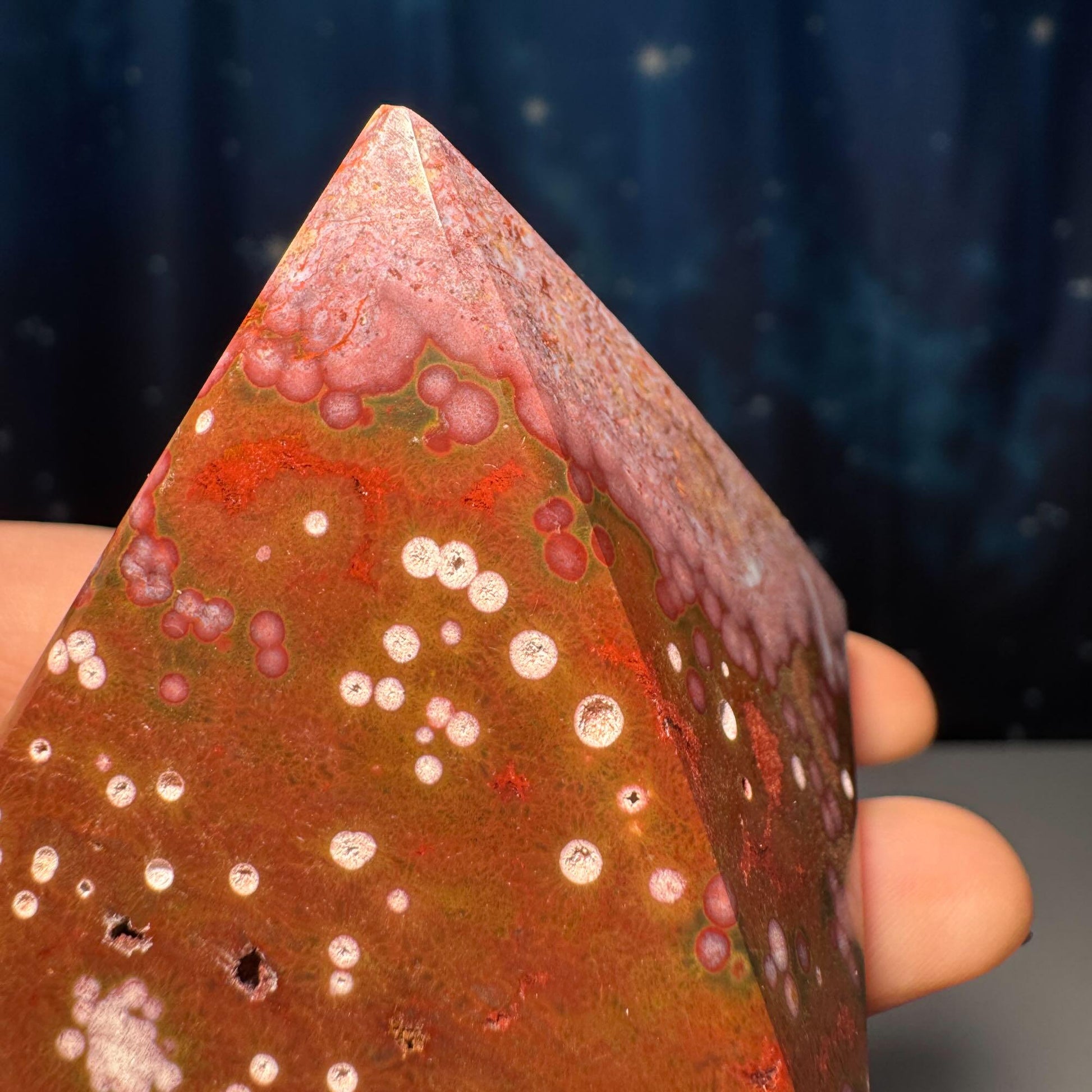 Sea Jasper pyramid | 1 7/8” long | 136 grams