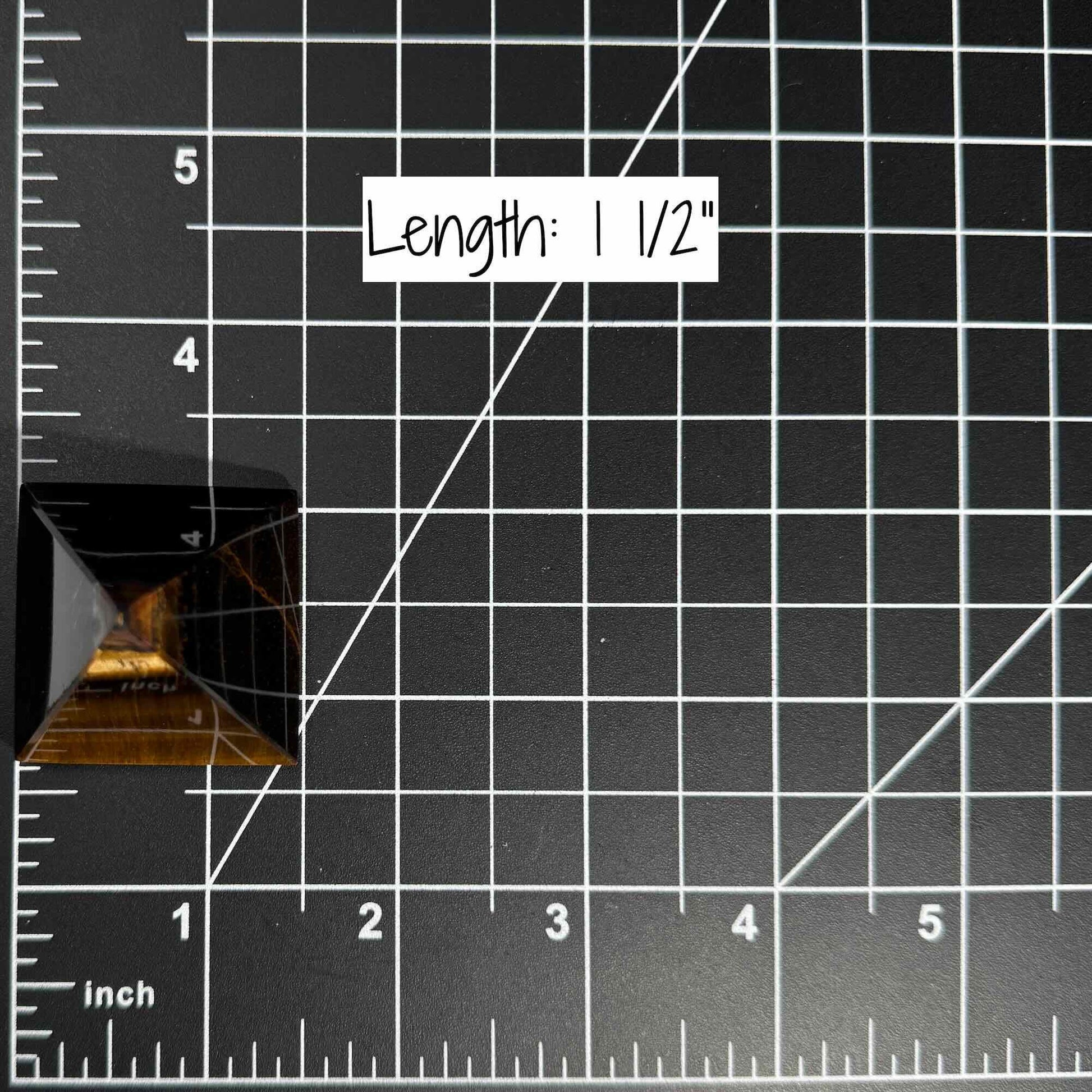Yellow Tiger's Eye pyramid | 1 1/2" long | 54 grams | Damage Discount | flashy Tiger's Eye
