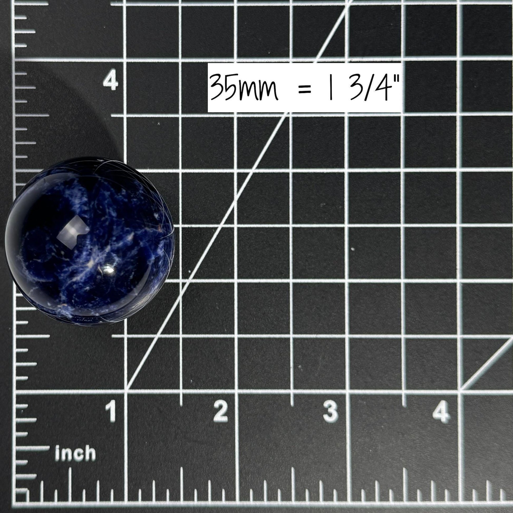 Sodalite sphere | 35mm | 53 grams | stand included