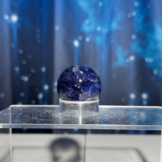 Sodalite sphere | 36mm | 60 grams | stand included