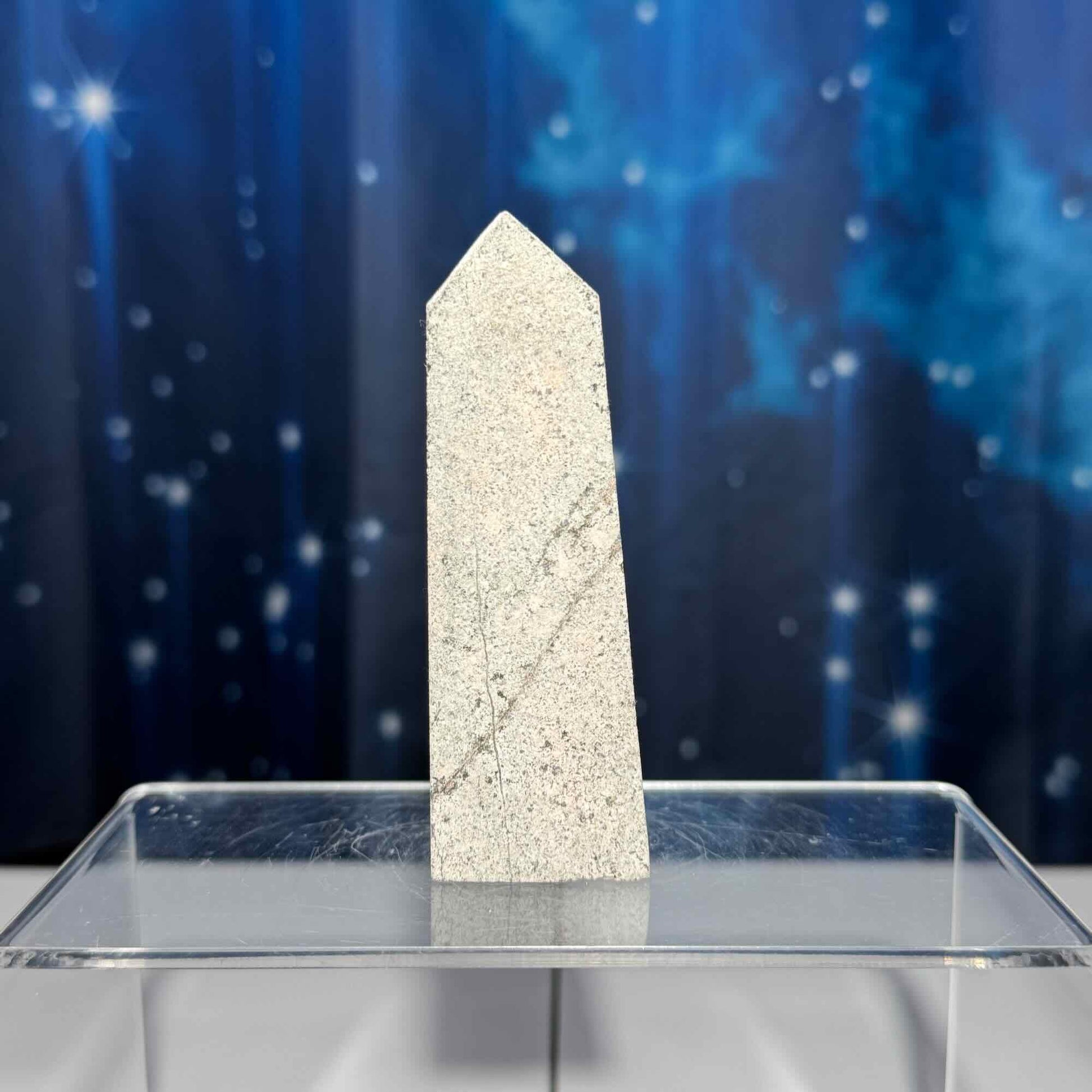 Indigo blue Fluorite raw point | 3 3/4" tall | 104 grams | raw Fluorite