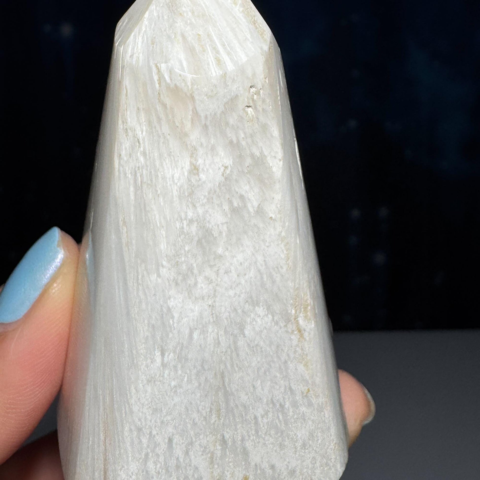 flashy Scolecite point | 2 7/8" | 125 grams | gorgeous Scolecite | Tucson find