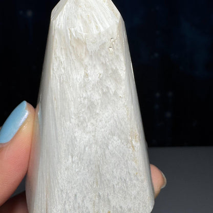 flashy Scolecite point | 2 7/8" | 125 grams | gorgeous Scolecite | Tucson find