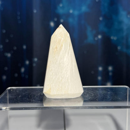 flashy Scolecite point | 2 7/8" | 125 grams | gorgeous Scolecite | Tucson find