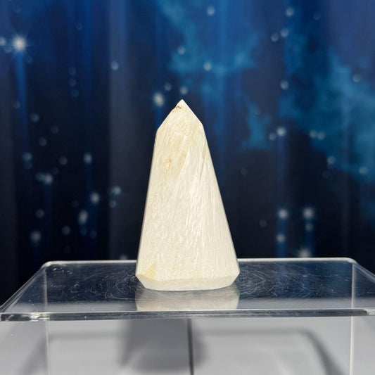flashy Scolecite point | 2 7/8" | 125 grams | gorgeous Scolecite | Tucson find