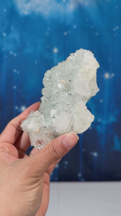 Apophylite with Stilbite on Matrix – 0.272 kg