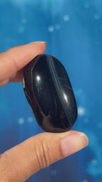 Blue Tiger's Eye Palmstone – 0.040 kg