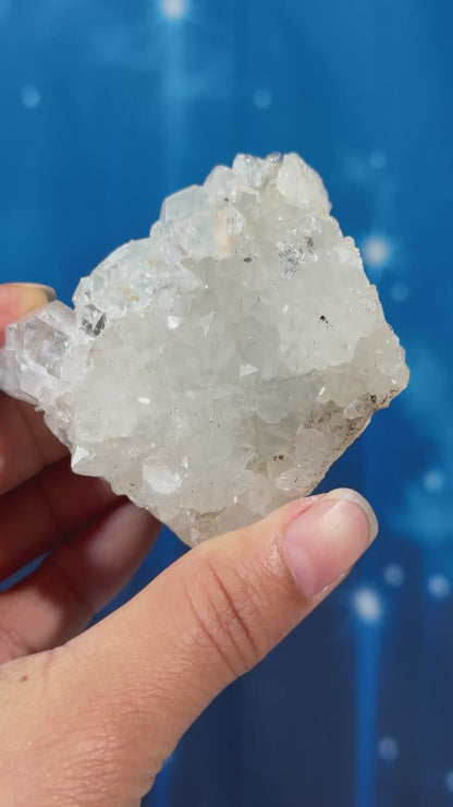 Apophyllite with Stilbite on Matrix – 0.133 kg