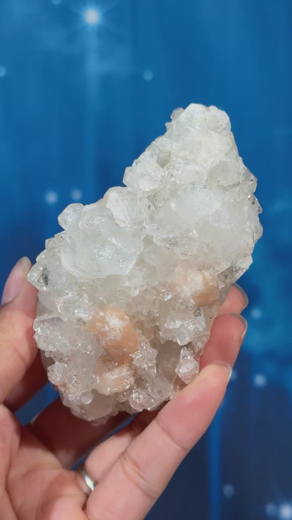 Apophyllite with Stilbite and Calcite – 0.238 kg
