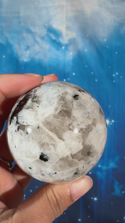 Rainbow Moonstone Sphere – 0.366 kg