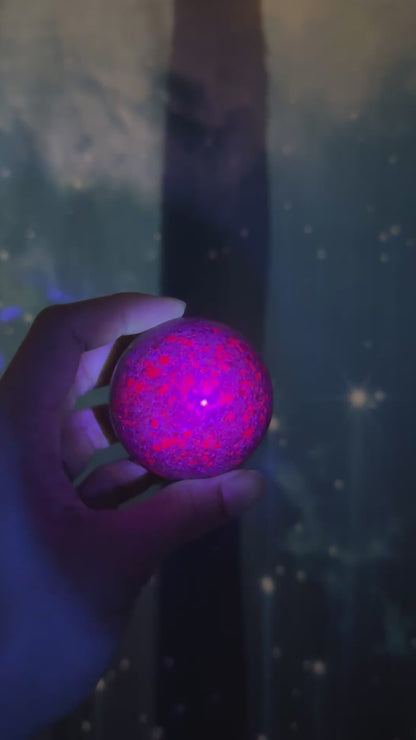 Ruby Kyanite Sphere – UV-Reactive • 0.357 kg